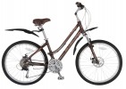 Велосипед 26' рама женская STELS MISS-9500 MD диск, коричневый, 24 ск., 17,7'